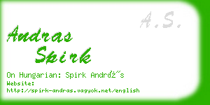 andras spirk business card